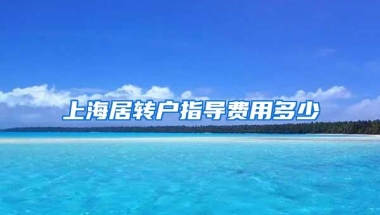 上海居转户指导费用多少