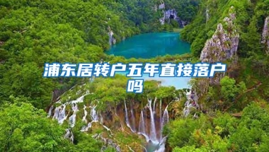 浦东居转户五年直接落户吗