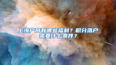 上海户口有哪些福利？积分落户需要什么条件？