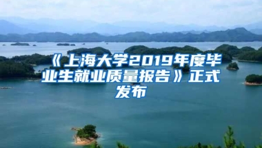 《上海大学2019年度毕业生就业质量报告》正式发布