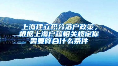 上海建立积分落户政策，根据上海户籍相关规定你需要符合什么条件