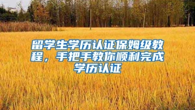 留学生学历认证保姆级教程，手把手教你顺利完成学历认证