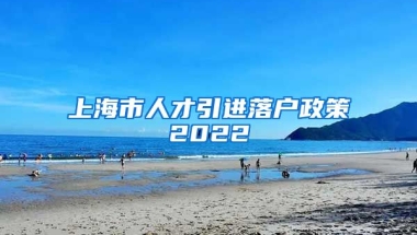 上海市人才引进落户政策2022