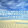 2022上海野鸡大专院校有哪些  上海野鸡大专院校名单最新