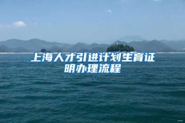 上海人才引进计划生育证明办理流程