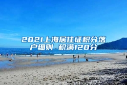 2021上海居住证积分落户细则 积满120分