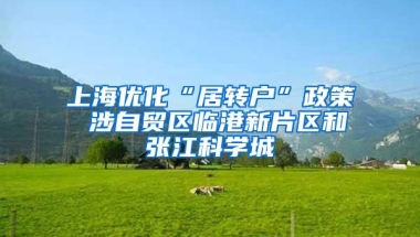 上海优化“居转户”政策 涉自贸区临港新片区和张江科学城