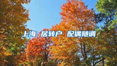 上海 居转户 配偶随调