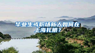 毕业生或职场新人如何在上海扎根？