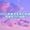 2017年留学生落户深圳政策及入户流程