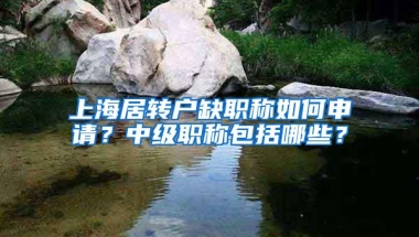 上海居转户缺职称如何申请？中级职称包括哪些？