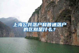 上海公共落户和普通落户的区别是什么？