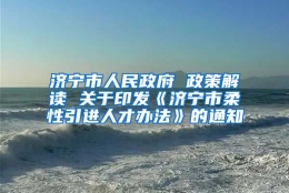 济宁市人民政府 政策解读 关于印发《济宁市柔性引进人才办法》的通知