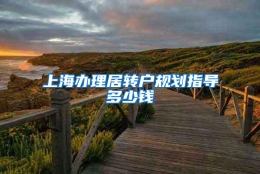 上海办理居转户规划指导多少钱