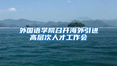 外国语学院召开海外引进高层次人才工作会