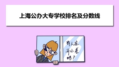 (三)、2021年上海最好的公办专科(大专)院校有哪些 附历年录取分数线