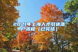 2021年上海人才引进落户流程（已完结）