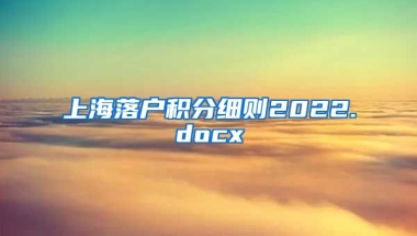 上海落户积分细则2022.docx