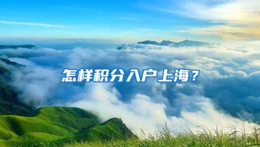 怎样积分入户上海？