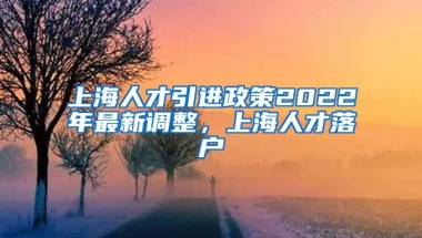 上海人才引进政策2022年最新调整，上海人才落户