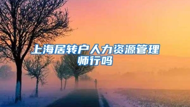 上海居转户人力资源管理师行吗