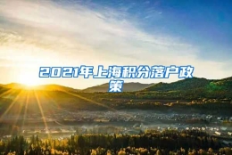 2021年上海积分落户政策