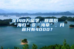 花140万留学，回国后“海归”变“海草”，月薪只有4000？