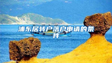 浦东居转户落户申请的条件