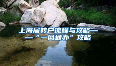 上海居转户流程与攻略——“一网通办”攻略