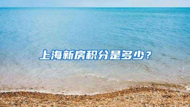 上海新房积分是多少？