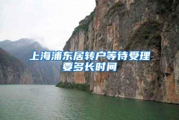 上海浦东居转户等待受理要多长时间