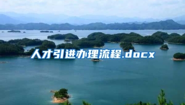 人才引进办理流程.docx