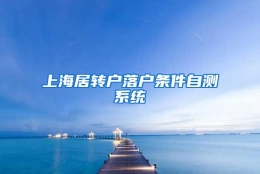 上海居转户落户条件自测系统