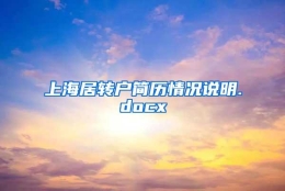 上海居转户简历情况说明.docx