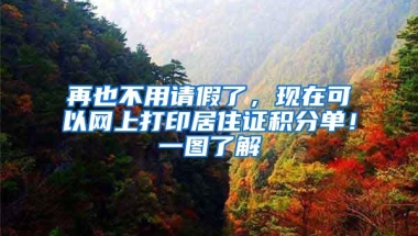 再也不用请假了，现在可以网上打印居住证积分单！一图了解