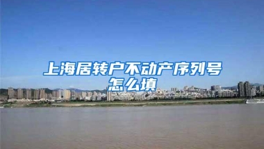 上海居转户不动产序列号怎么填