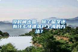 没时间出国，除了留学还有什么快速落户上海的方法？