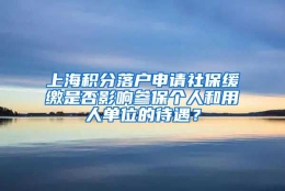 上海积分落户申请社保缓缴是否影响参保个人和用人单位的待遇？