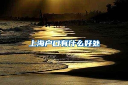 上海户口有什么好处