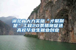 湖北省大力实施“才聚荆楚”工程20条措施促进高校毕业生就业创业