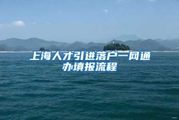 上海人才引进落户一网通办填报流程