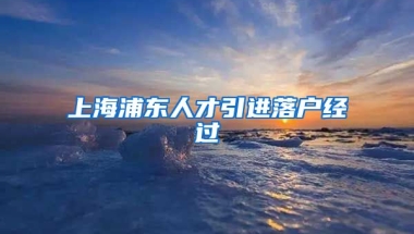 上海浦东人才引进落户经过