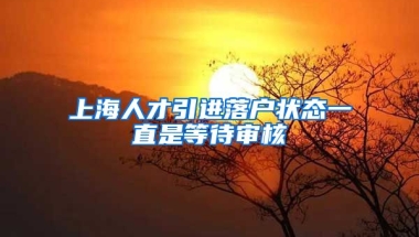 上海人才引进落户状态一直是等待审核