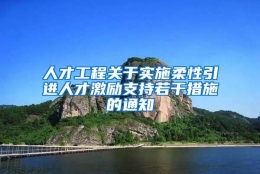 人才工程关于实施柔性引进人才激励支持若干措施的通知