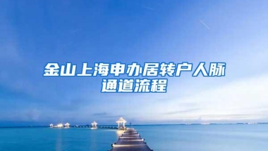 金山上海申办居转户人脉通道流程