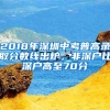 2018年深圳中考普高录取分数线出炉，非深户比深户高至70分