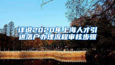 详说2020年上海人才引进落户办理流程审核步骤