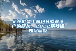 正在准备上海积分或者落户的朋友，2022年社保如何调整