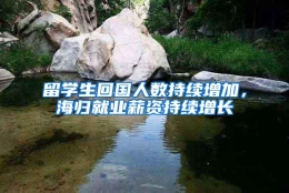 留学生回国人数持续增加，海归就业薪资持续增长