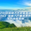 2018深圳人才政策查询入口 深圳入户基本条件学历流程步骤